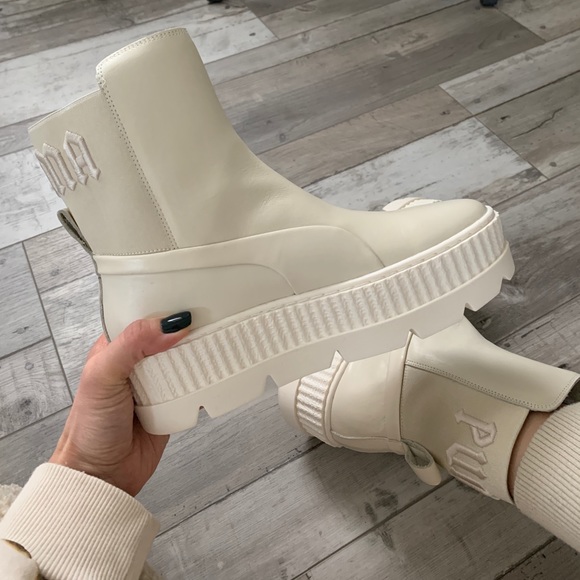 Fenty Puma Shoes - Fenty Puma Chelsea Sneaker Boot Vanilla Ice